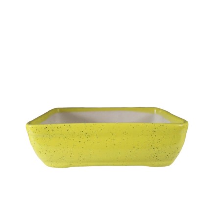 Bonsai Yellow Ceramic Pot